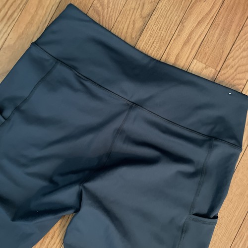 BR Standard Hybrid Leg 7/8 Performance Leggings In Abyss Green Pockets Size XL - Picture 5 of 9