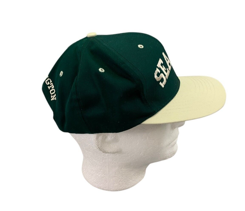 NEW Dark Green Seattle monogrammed baseball cap adjustable - Picture 2 of 6
