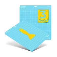 HTVRONT Light Grip Cutting Mat for Cricut, 3 Pack Cutting Mat 12x12 for Cricu...