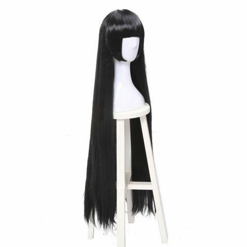 Para Cosplay 40" Straight Kakegurui Compulsive Gambler Yumeko Jabami Wig - Imagen 4 de 6
