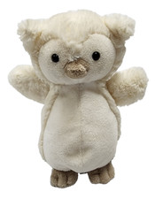 Jellycat Small Woodland Baby Bashful Owl Stuffed Plush Cream White Gray 6"