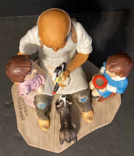 Norman Rockwell Figurine The Toy Maker Porcelain 1981 Collectors Limited Edition - Picture 5 of 6