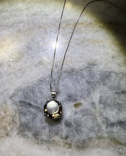 Smoky Quartz Pendant, Sterling Silver Box Chain, Made In Italy, 18” - Picture 10 of 12