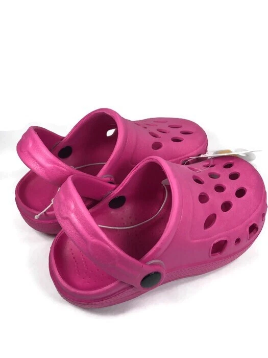 NUEVO Niñas Circo Rosa Caliente Zuecos Zapatos de Agua Sandalias Talla Pequeña 8/9 Nuevo con Etiquetas Foto 2 de 4