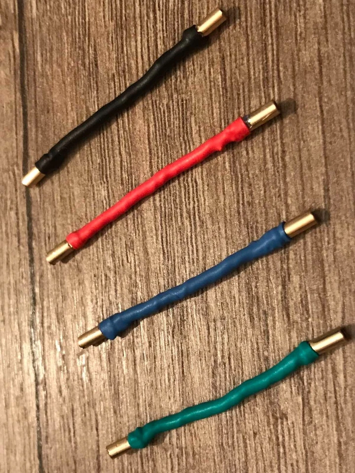 Plata de ley 925 prendedores y oro-plata mezcla alambre japonés - cables fono - Foto 2 de 4