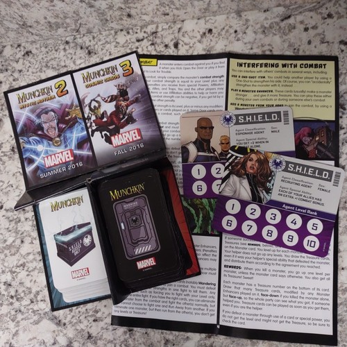 Munchkin Marvel Edition Agents Of S.H.I.E.L.D. Partial Cards Game - Picture 7 of 7