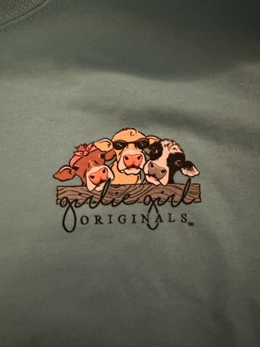Girly Girl “Ain’t Nothing That My Herd Can’t Fix” T-shirt, Cow, NWT, Small Mark - Picture 2 of 5