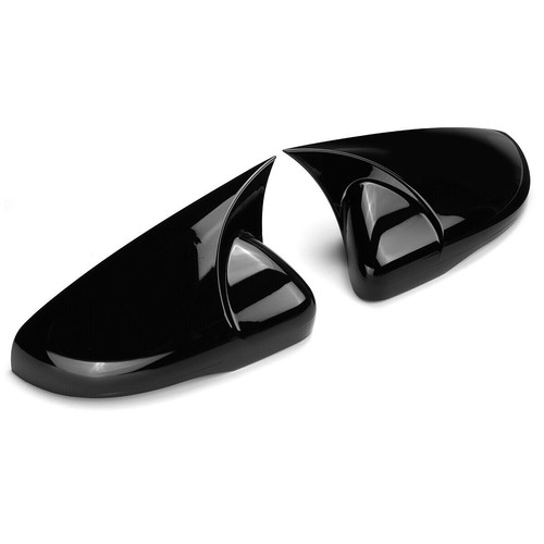 For VW Golf MK6 GTI GTD R 09-13 DOOR WING MIRROR COVER CAPS CASE GLOSS BLACK - Picture 4 of 10