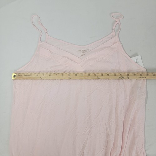 Shadowline Women's Soft Pink Nightgown Gown Size 2X NEW NOS ~43" Long 95% Modal - Picture 6 of 6