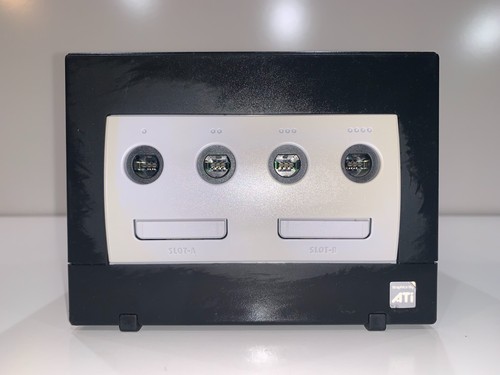 Consola de sistema Nintendo GameCube (BLACK DOL-001) controlador fabricante de equipos originales probado limpio #4 - Imagen 8 de 12