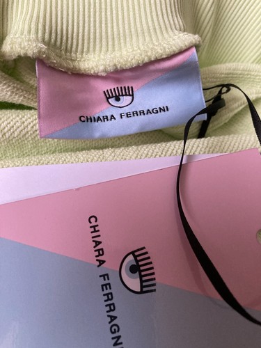 chiara ferragni green fleece jogger trousers large UK 14 EUR 40 - Picture 6 of 7