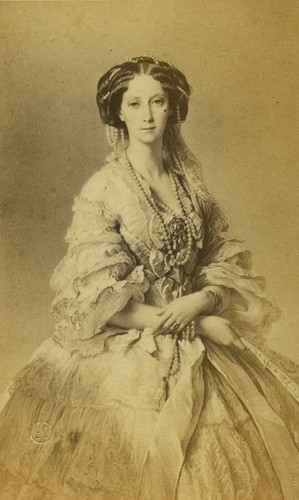 Russland Kaiserin Maria Alexandrowna von Hessen altes CDV Foto Desmaisons 1865