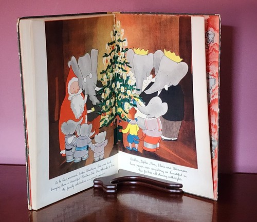 1940 TRUE FIRST AMERICAN EDITION, BABAR AND FATHER CHRISTMAS BY JEAN DE BRUNHOFF - Foto 20 di 24