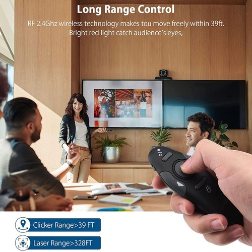 2.4GHz USB Wireless Powerpoint PP Clicker Presenter Presenter UK Pointer*. - Picture 6 of 12