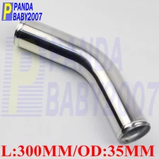 1.38" 35MM 1-3/8" ALUMINUM 45 DEG TURBO INTERCOOLER PIPE TUBE L=300MM POLISHING