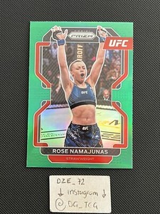 Rose Namajunas - 2022 Panini Prizm UFC - Green Prizm - #142 - M/NM