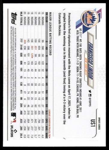 2021 Topps Update Series Baseball Complete Your Set (1-165) - Picture 3 of 329