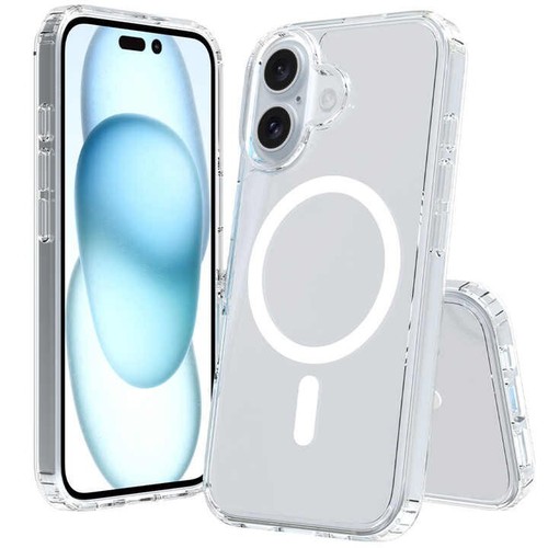 Case For Apple iPhone 16/16 Plus/16 Pro Max, Magnetic Clear MagSafe Cover Skin - Picture 31 of 50