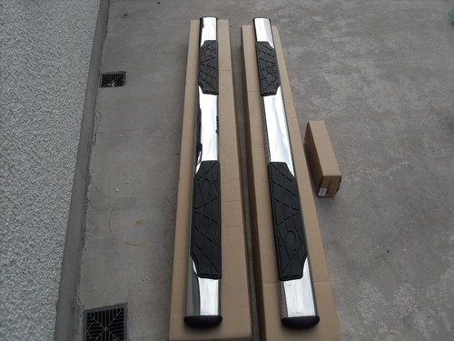 Side Bars + Step Pads To Fit Isuzu D-Max Rodeo 2016-2021 4x4 Steel Accessories - Picture 7 of 9
