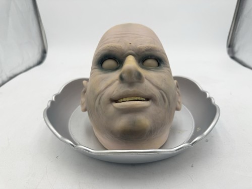 Gemmy 💀Halloween Uncle Fester Jeeves Head Candy Dish Motion Activated Tray💀 - Picture 4 of 9
