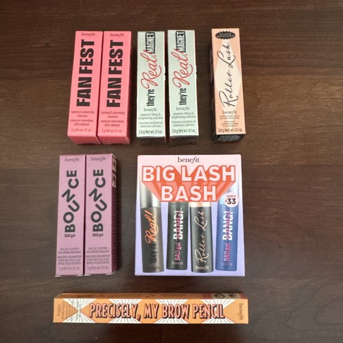 11 Benefit Mascaras MINI 0,1oz + Brow Pencil Fan Fest, They’re Real, Bounce Bang