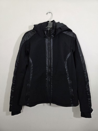 Athleta Maribel Ski Jacket Coat Black Recco Technology Size Large Hooded - Bild 2 von 12