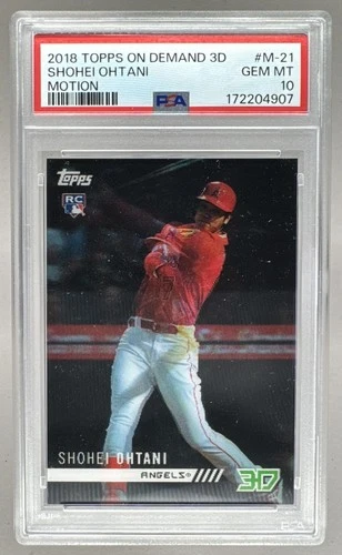 Shohei Ohtani 2018 Topps On-Demand 3D #M-21 Motion Rookie RC PSA 10