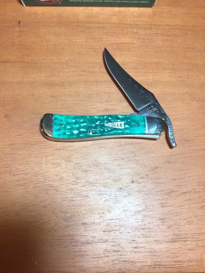 Navaja de bolsillo Case Russlock 6” Jade 2004 nueva en caja 61553L SS Foto 2 de 4