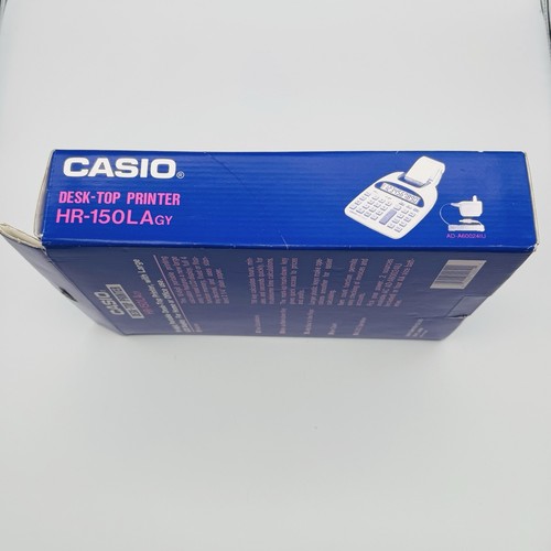 Casio HR-150LAgy Desk Top Printer 10-Digit Calculator Large LCD Display Complete - Picture 3 of 6