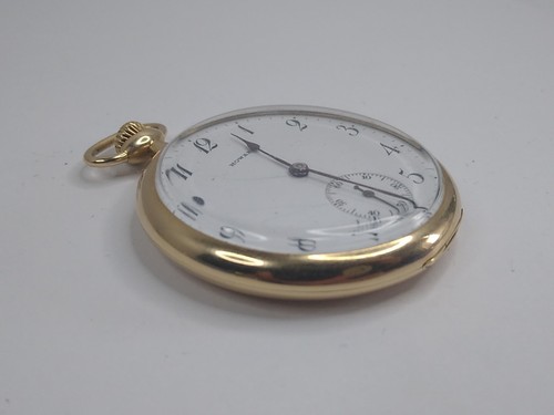 1912 E.Howard Series 7 12s 17J OF Pocket Watch 14K Solid Gold Case 1913 - Picture 3 of 17