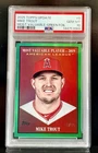 2025 Topps Update Mike Trout #MV-9 Most Valuable-Green Foil /99 PSA 10 Pop 1