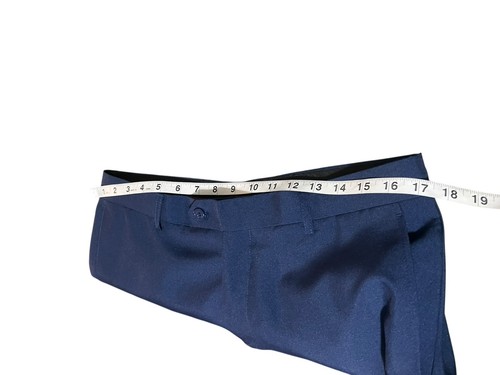 BraveMan Men's Suit Navy Blue 2 Piece Notch Lapel 42R Double Vented Pant 34X30 - Bild 10 von 17