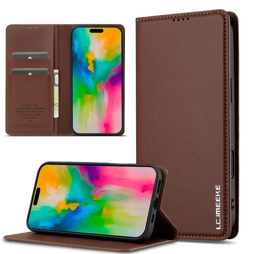 Flip Leather Wallet Magnetic Phone Case For iPhone 16 Plus 15 Pro 14 13 12 11 - Picture 16 of 45