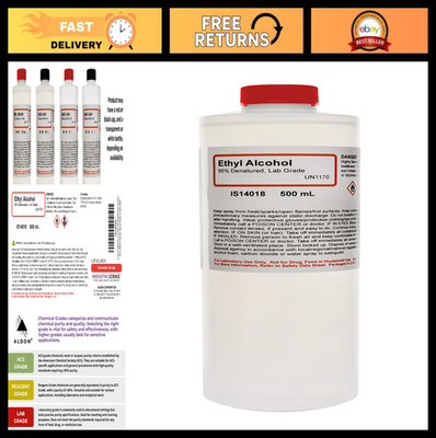 95% Ethyl Alcohol 16oz - Denatured Ethanol for Lab Use - High Purity Chemical