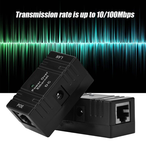 2x RJ45 POE Power Supply Module POE Injector Ethernet Adapter For Network IP NEW - Afbeelding 7 van 9