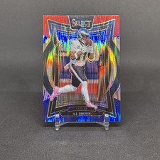 A.J. Brown 2024 Panini Select Concourse  Tri-Color Prizm #2 Philadelphia Eagles