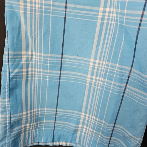 VINTAGE royalblaue Shorts Herren 38 blau/weiß kariert Baggy Baumwolle Skater locker Y2K - Bild 5 von 7