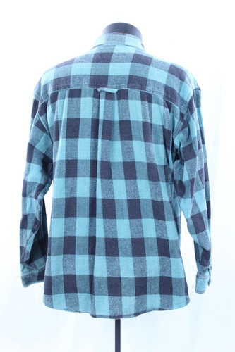 Native Habitat Planet Earth L Button Front Hipster Flannel Logger Shirt Outdoor - Picture 18 of 20