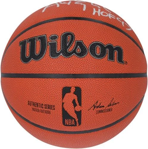 Алекс Английский Denver Nuggets Подписанный Wilson Подлинная Серия Баскетбол с HOF Insc - Изображение 2 из 3