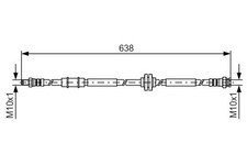Fits BOSCH 1 987 481 399 BRAKE HOSE   DE Stock