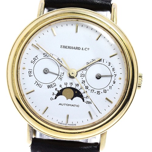 Eberhard Day Date Mondphase weißes Zifferblatt Automatik Herrenuhr_807453
