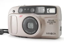 [EXC+5] MINOLTA RIVA ZOOM 70 DATE Point & Shoot 35mm Film Camera From JAPAN #588