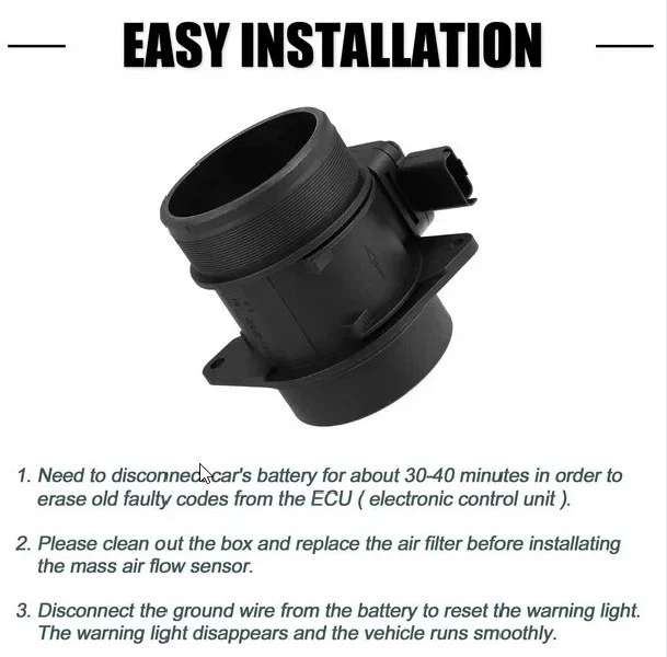 Mass Air Flow Meter Sensor BOSCH 0281002956 03L906461A for AUDI VW SKODA SEAT - Image 4 of 4