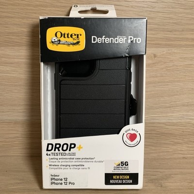 OtterBox Defender Pro Rugged Case for iPhone 12/12 Pro Black with Holster