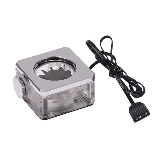 Système Débitmètre Refroidissement Eau pour PC Gaming Refroidissement Eau Bâtiment Argent J4E1 - Photo 2/10