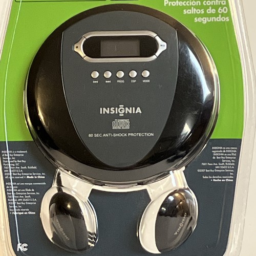 Insignia Portable CD Player NS-P4112 60 Sec Anti-Shock Black Gray New Sealed NOS - Picture 3 of 21