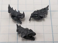 Warhammer Seraphon ARMORY Bits Saurus Warrior Lizardman Heads x3 Lot AR08