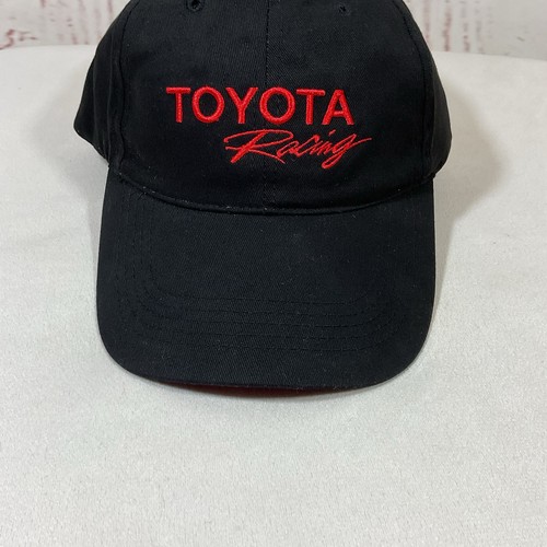 Toyota Racing Hat Baseball Cap Black Strapback Adjustable Embroidered Cotton New - Picture 3 of 9