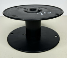 One 1 Large Empty Black Plastic Spool for Rope Cable Wire Paracord 3.25" Tall