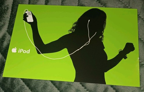 Apple iPod Classic iTunes 2003 Postkarte Souvenirkarte grün italienisch neu rar - Bild 2 von 3
